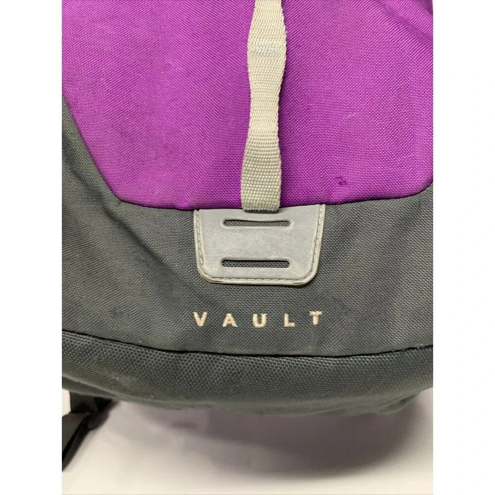 The North Face Vault Backpack Bag Purple Gray North Face School College
